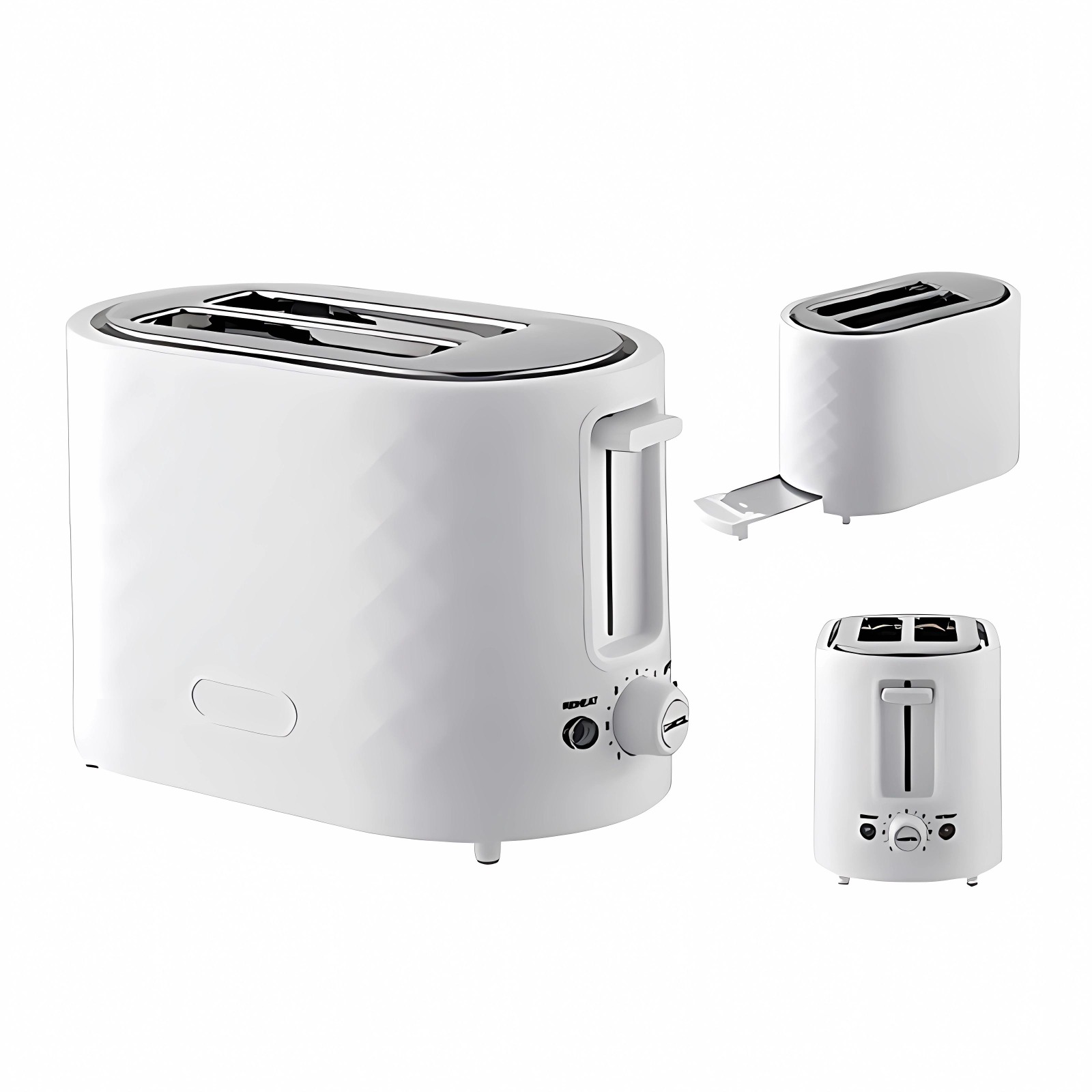 Automatic Stainless Steel Bread Toaster – 2 Slice, Cool‑Touch Smart ...